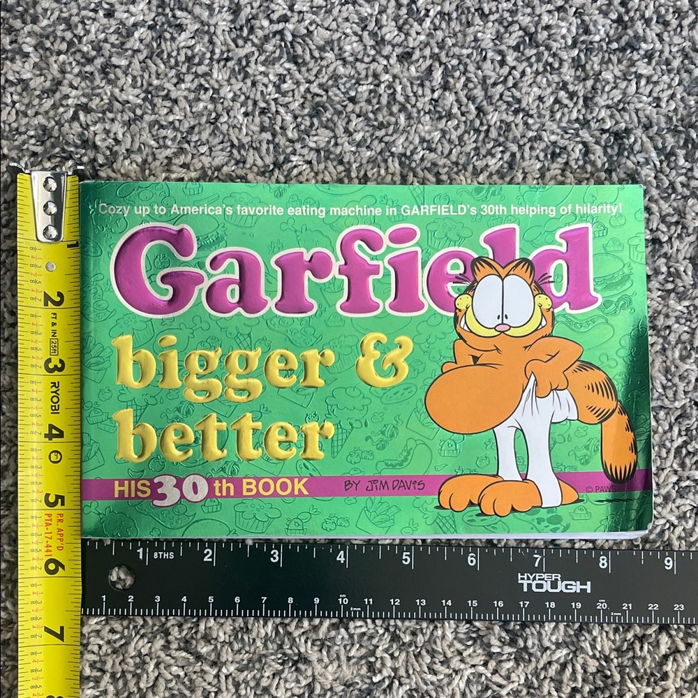 Comic Book: Garfield bigger & better by Jim Davis book club edition SEE FLAWS